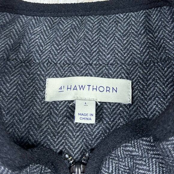 41 Hawthorn Shara Herringbone Quilted Zip Up Vest Size Large - Picture 11 of 13